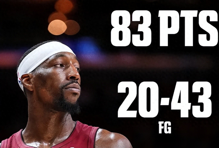 热火中锋阿德巴约单场83分创现役纪录，超越科比